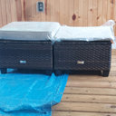 Lark Manor Argyri Wicker Outdoor Patio Ottomans & Reviews | Wayfair